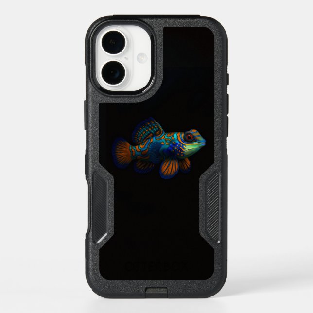 Black 4 Luxe iPhone 16 Plus, Dragonet Mandarin (Back)