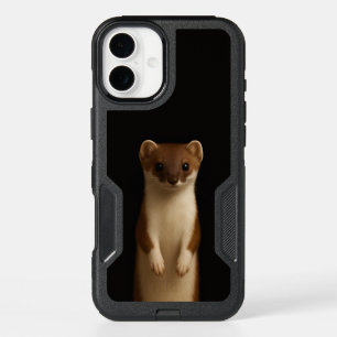 Black 4 Luxe iPhone 16 Plus, Elegant Weasel Plus Case