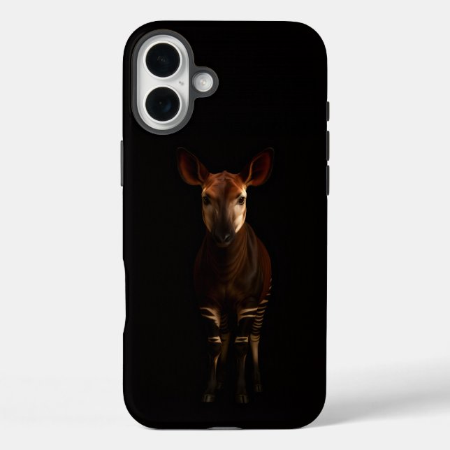 Black 4 Luxe iPhone 16 Plus, Forest Okapi Case-Mate iPhone Case (Back)