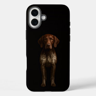 Black 4 Luxe iPhone 16 Plus, German Pointer Dog Plus Case