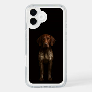 Black 4 Luxe iPhone 16 Plus, German Pointer Dog Plus Case