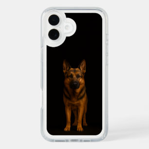 Black 4 Luxe iPhone 16 Plus, German Shepherd Dog Plus Case