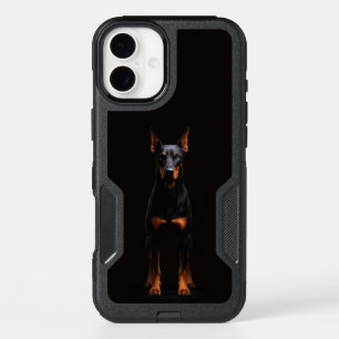 Black 4 Luxe iPhone 16 Plus, Guardian Doberman Plus Case