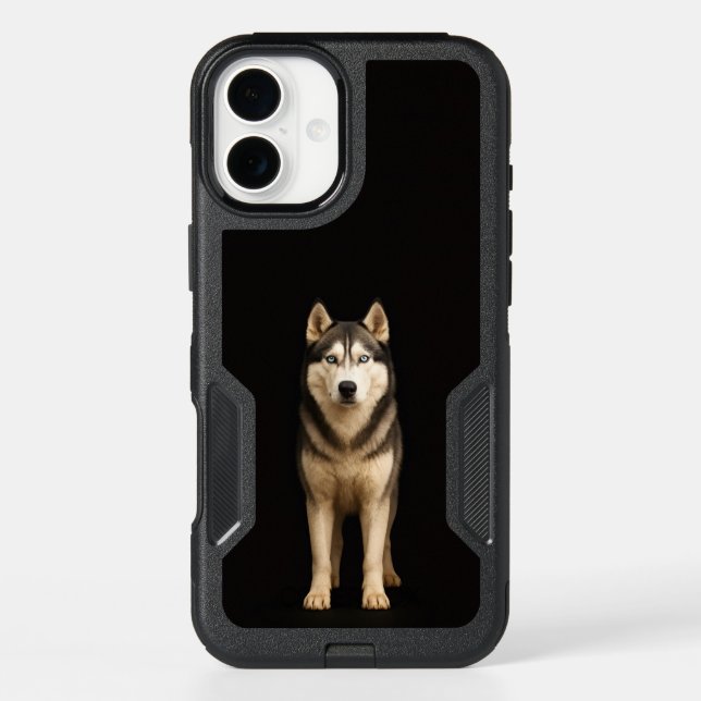Black 4 Luxe iPhone 16 Plus, Icy Elite Husky Plus Case (Back)