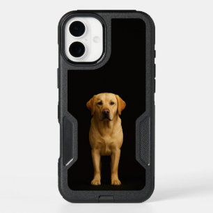 Black 4 Luxe iPhone 16 Plus, Minimalist Labrador Plus Case