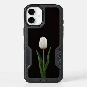 Black 4 Luxe iPhone 16 Plus, Pearl White Tulip Plus Case