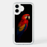 Black 4 Luxe iPhone 16 Plus, Scarlet Parrot iPhone 16 Plus Case