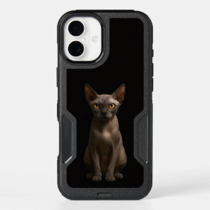 Black 4 Luxe iPhone 16 Plus, Sphynx Cat Plus Case