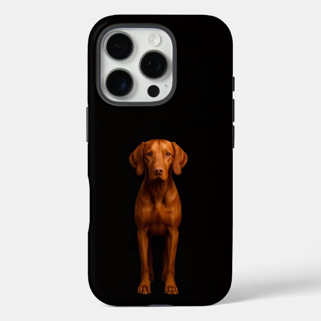 Black 4 Luxe iPhone 16 Pro, Agile Vizsla Dog Case-Mate iPhone Case (Back)