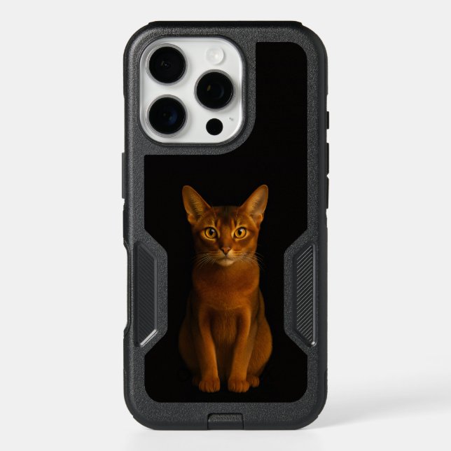 Black 4 Luxe iPhone 16 Pro Case, Abyssinian Beauty Case (Back)