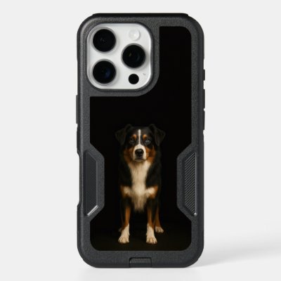Black 4 Luxe iPhone 16 Pro Case Aussie Shepherd