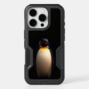 Black 4 Luxe iPhone 16 Pro Case, Emperor Penguin