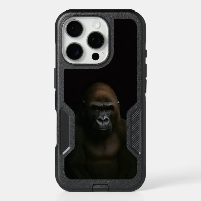 Black 4 Luxe iPhone 16 Pro Case, Gorilla Case (Back)