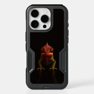 Black 4 Luxe iPhone 16 Pro Case, Panther Chameleon
