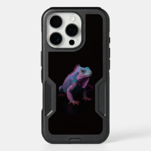 Black 4 Luxe iPhone 16 Pro Case, Pink Iguana