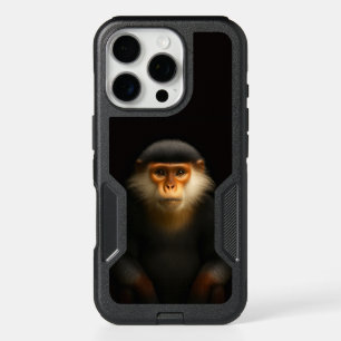 Black 4 Luxe iPhone 16 Pro Case, Red Douc Langur