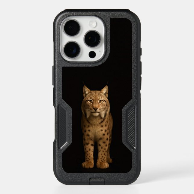 Black 4 Luxe iPhone 16 Pro Case Silent Lynx (Back)