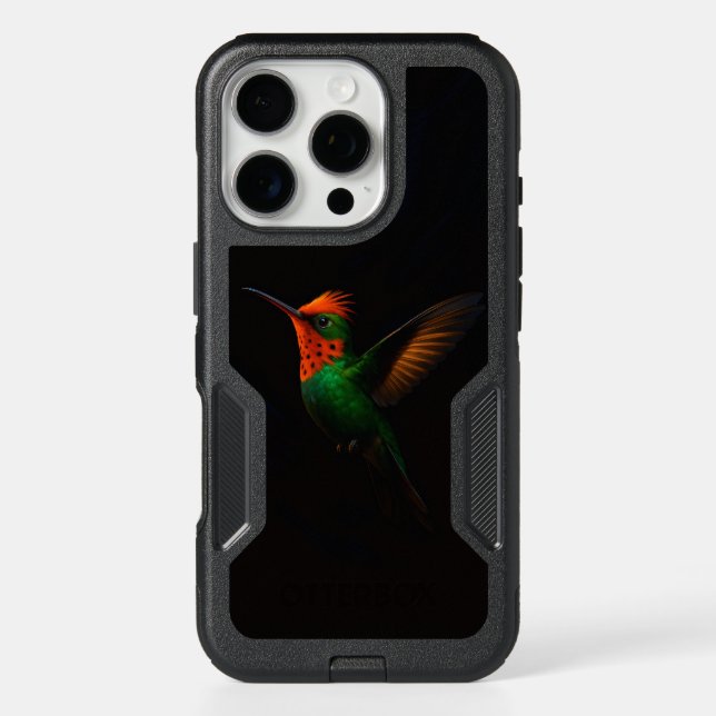 Black 4 Luxe iPhone 16 Pro Case, Tufted Coquette Case (Back)