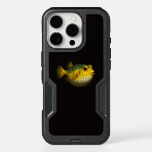 Black 4 Luxe iPhone 16 Pro Case, Yellow Putterfish Case
