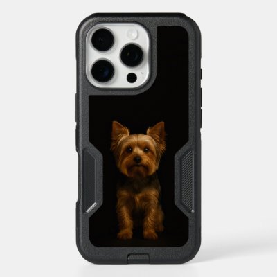 Black 4 Luxe iPhone 16 Pro Case Yorkshire Terrier