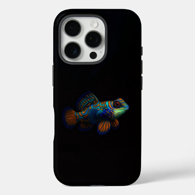 Black 4 Luxe iPhone 16 Pro, Dragonet Mandarin Case-Mate iPhone Case (Back)