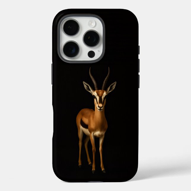 Black 4 Luxe iPhone 16 Pro, Elegant Gazella Case-Mate iPhone Case (Back)