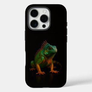 Black 4 Luxe iPhone 16 Pro, Green Iguana iPhone 16 Pro Case