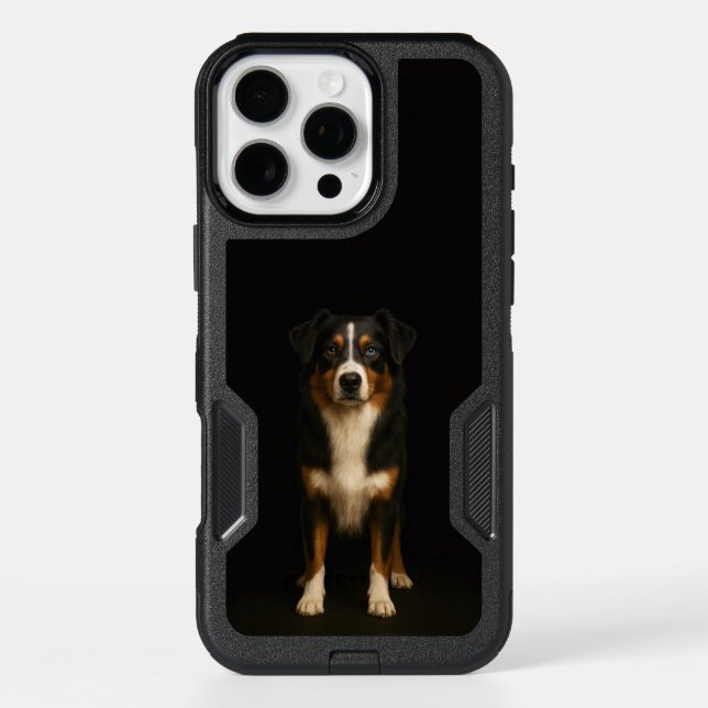 Black 4 Luxe iPhone 16 Pro Max, Aussie Shepherd  (Back)
