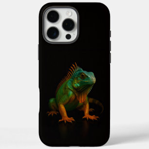 Black 4 Luxe iPhone 16 Pro Max, Green Iguana iPhone 16 Pro Max Case