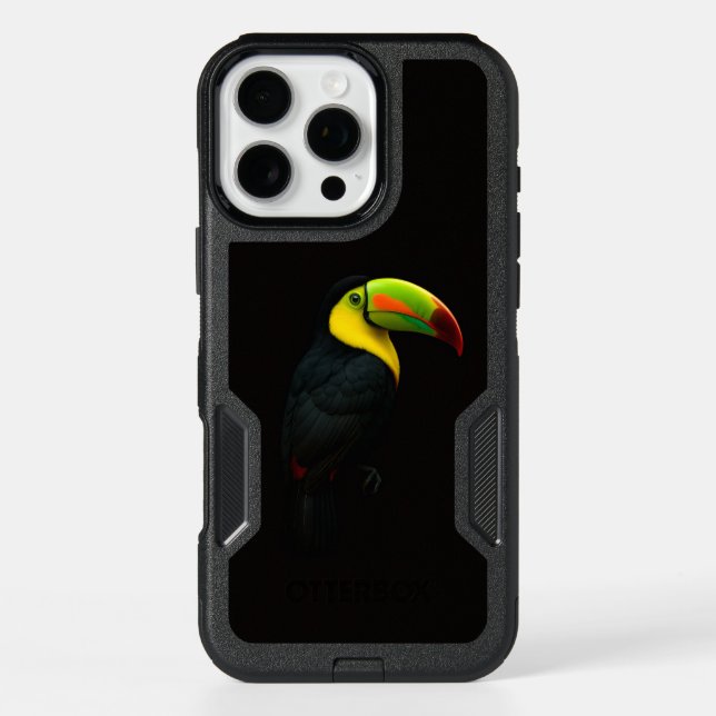 Black 4 Luxe iPhone 16 Pro Max, Keel Billed Tucan (Back)