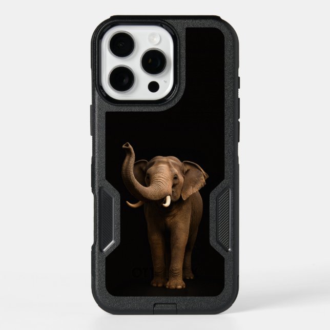 Black 4 Luxe iPhone 16 Pro Max, Mighty Elephant (Back)