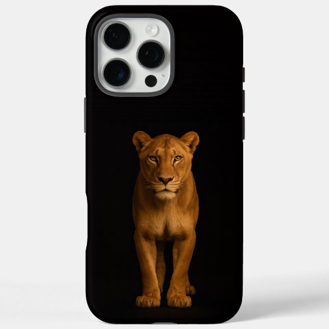Black 4 Luxe iPhone 16 Pro Max, Noble Lioness Case-Mate iPhone Case (Back)