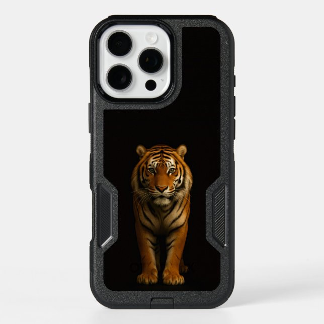 Black 4 Luxe iPhone 16 Pro Max, Noble Tiger Max Case (Back)