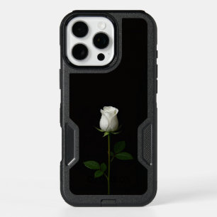 Black 4 Luxe iPhone 16 Pro Max, Pure White Rose Max Case