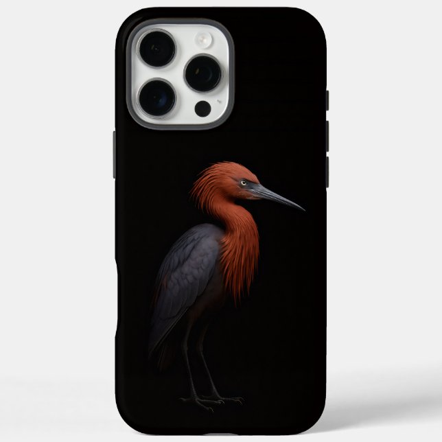 Black 4 Luxe iPhone 16 Pro Max, Reddish Egret Case-Mate iPhone Case (Back)
