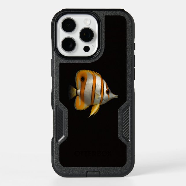 Black 4 Luxe iPhone 16 Pro Max, Reef Butterflyfish (Back)
