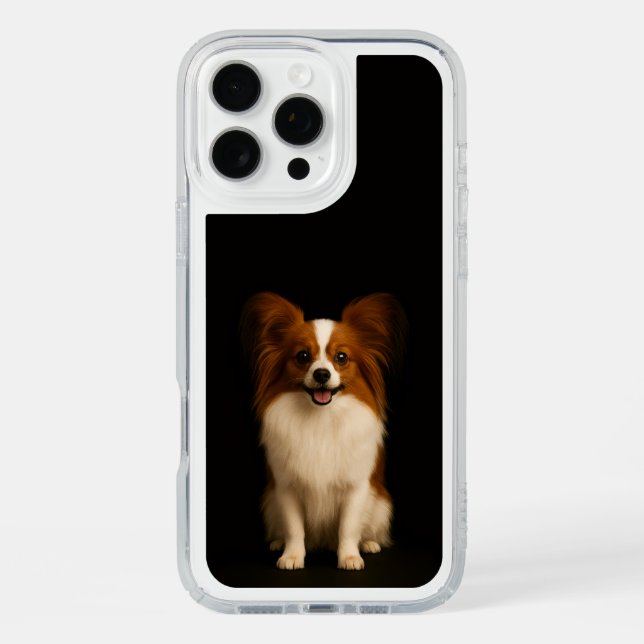 Black 4 Luxe iPhone 16 Pro Max, Refined Papillon Speck iPhone Case (Front)