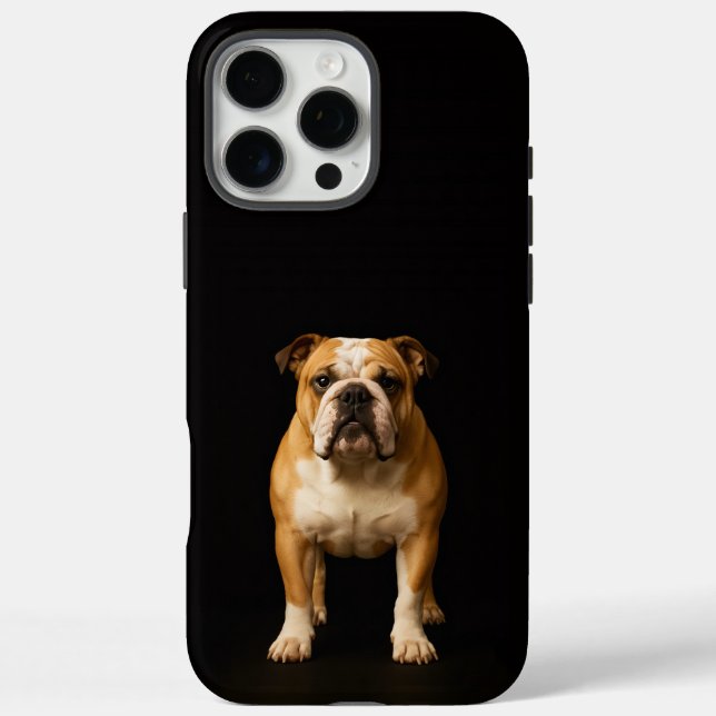 Black 4 Luxe iPhone 16 Pro Max Stamina Bulldog Case-Mate iPhone Case (Back)