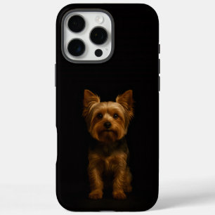 Black 4 Luxe iPhone 16 Pro Max, Yorkshire Terrier Max Case