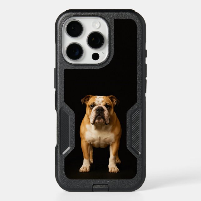 Black 4 Luxe iPhone 16 Pro Stamina Bulldog Case (Back)