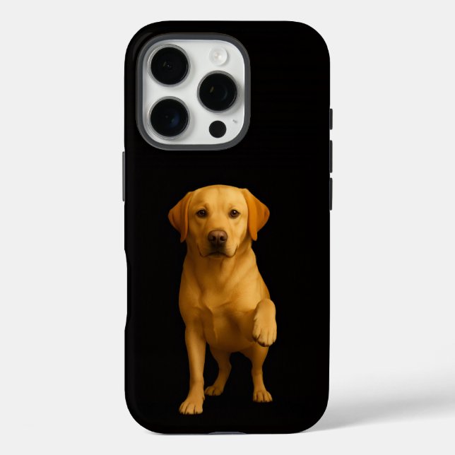 Black 4 Luxe iPhone 16 Pro, Tender Labrador Case-Mate iPhone Case (Back)