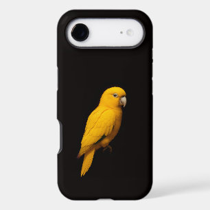 Black 4 Luxe iPhone 17 Air Golden Parakeet Case