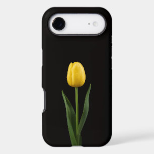 Black 4 Luxe iPhone 17 Air, Golden Yellow Tulip iPhone 17 Air Case