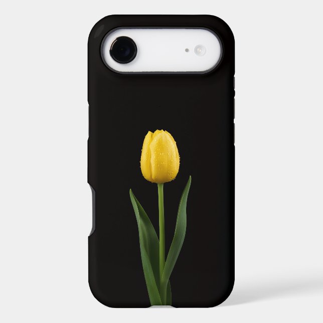 Black 4 Luxe iPhone 17 Air, Golden Yellow Tulip Case-Mate iPhone Case (Back)