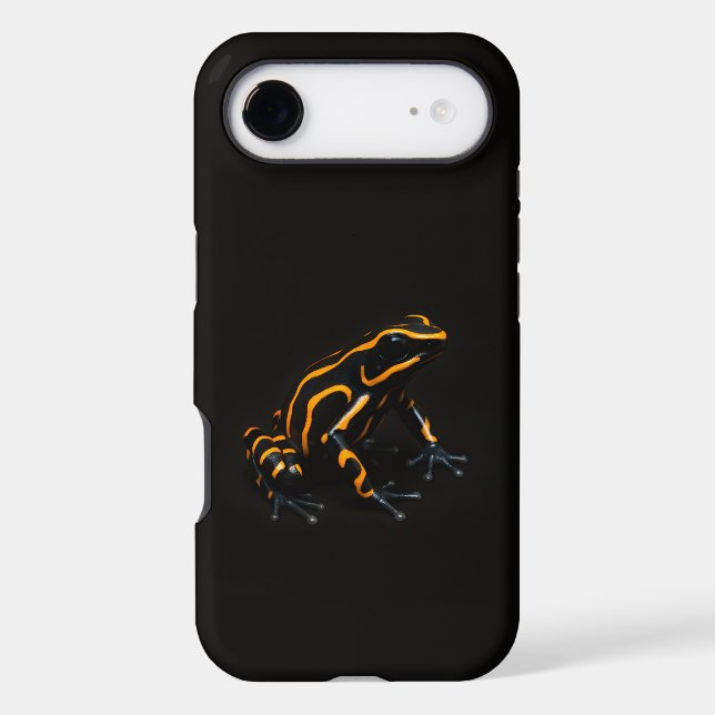 Black 4 Luxe iPhone 17 Air, Orange Black Frog Case-Mate iPhone Case (Back)
