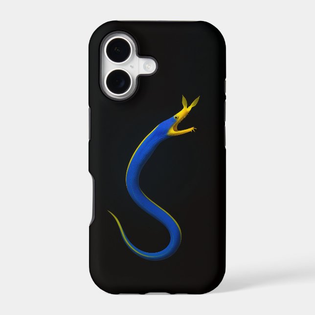 Black 4 Luxe iPhone 17 Mate, Blue Ribbon Eel Case-Mate iPhone Case (Back)