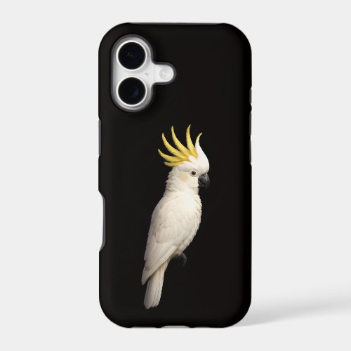 Black 4 Luxe iPhone 17 Mate Crested Cockatoo Case