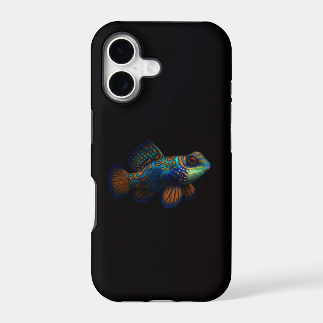 Black 4 Luxe iPhone 17 Mate, Mandarin Dragonet Case-Mate iPhone Case (Back)