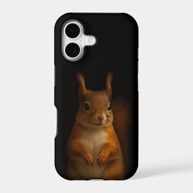 Black 4 Luxe iPhone 17 Mate, Red Squirrel Case-Mate iPhone Case (Back)