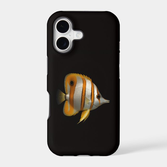 Black 4 Luxe iPhone 17 Mate Reef Butterflyfish Case-Mate iPhone Case (Back)